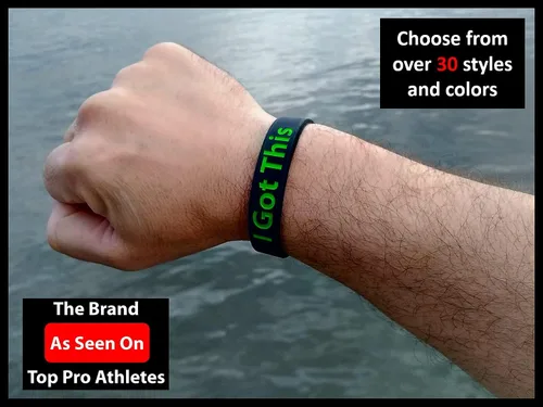 Vista 7 de Pulseras Motivacionales We Keep You Motivated - Usadas por Atletas Profesionales - Pulseras de Silicona y Goma Inspiradoras – Enfoque y Gimnasio