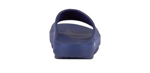 Vista 4 de OOFOS - Unisex OOahh Sport - Sandalia deslizante de recuperación post run, Azul marino