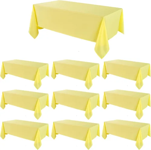 Vista 58 de Mantel Cuadrado 52 x 52 Pulgadas Manteles Negros Resistente a Manchas y Arrugas Lavable de Poliéster para Fiestas, Buffets y Bodas Mantel