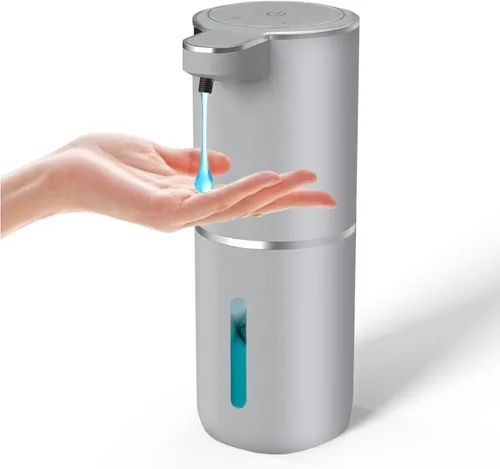 Vista 9 de Dispensador de Jabón Automático – Dispensador de Jabón Espumoso Sin Contacto 400ml Dispensador Recargable USB Eléctrico Montado en Pared Dispensador