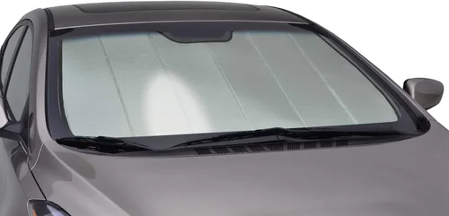 Vista 6 de Intro-Tech HD-95A-P - Parasol plegable de alta calidad plateado para modelos seleccionados de Honda CR-V, con sensor