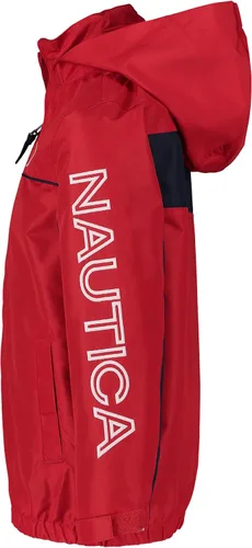 Vista 8 de Nautica Boys' Lightweight Anchor Jacket with Stowable Hood