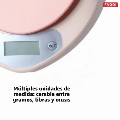 Vista 2 de Linda báscula de cocina, báscula digital para alimentos con pantalla LCD