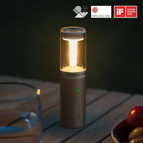 Vista 7 de HOTO Linterna de Camping al Aire Libre Recargable, Linterna de Camping 3-en-1 3100mAh, Lámpara de Camping Resistente al Agua IP66 con Gancho