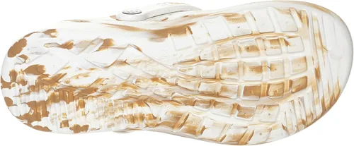 Vista 6 de Eagsouni Zuecos unisex con soporte de arco para mujer y hombre, para adultos, antideslizantes, para exteriores, playa, blanco/ caqui