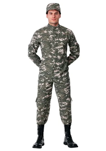 Vista 3 de Disfraz de soldado de combate moderno para hombre Multicolor