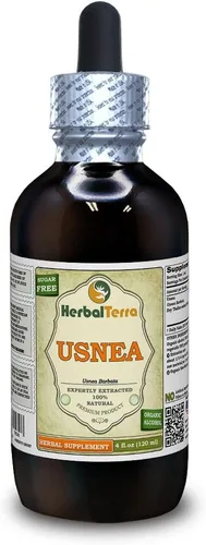 Vista 19 de Herbal Terra LLC Usnea (Usnea barbata) Glicerita, extracto líquido sin alcohol de talo seco, 2 onzas