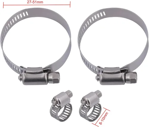 Vista 7 de SCITOO 1 radiador 1774 + abrazadera de manguera de 0.31 a 0.39 pulgadas x 2 de 1.18 a 1.79 pulgadas x 2 para Toyota 1995-2004 para Toyota Tacoma