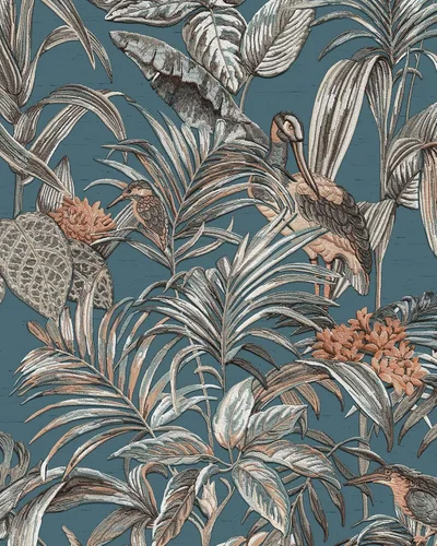 Vista 7 de CONCORD WALLCOVERINGS ™ Papel tapiz 3D de madera azul para despegar y pegar, tablones de madera sintética, cinta autoadhesiva extraíble de P&S