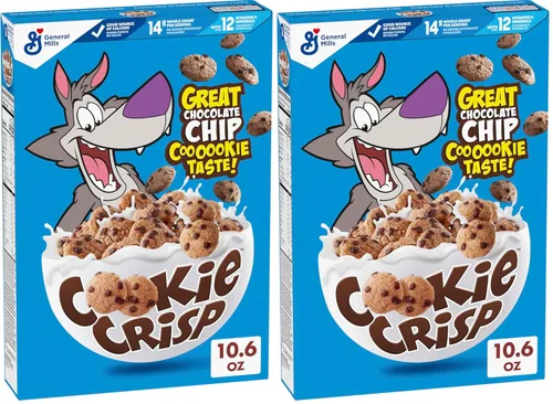 Vista 11 de Cereal para el Desayuno Cookie Crisp, Sabor a Galleta con Trocitos de Chocolate, Hecho con Grano Integral, 10.6 oz