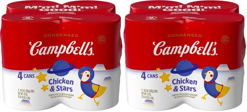 Vista 8 de Sopa condensada Campbell's para niños de pollo y estrellas, lata de 10.5 onzas