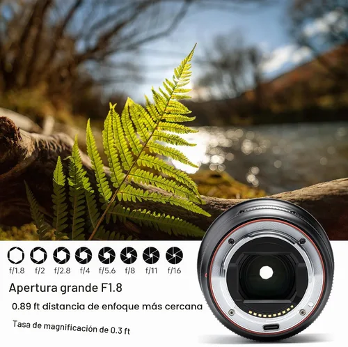 Vista 2 de VILTROX AF 16mm f/1.8 FE Lente de Enfoque Automático de Montura FE de Formato Completo, Lente Compatible con Cámaras Sin Espejo Sony E-Mount Alpha