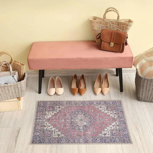 Vista 326 de GLN Rugs Traditional Collection - Alfombra de felpilla lavable a máquina, tradicional lavable, antideslizante, alfombra de felpilla de pelo corto