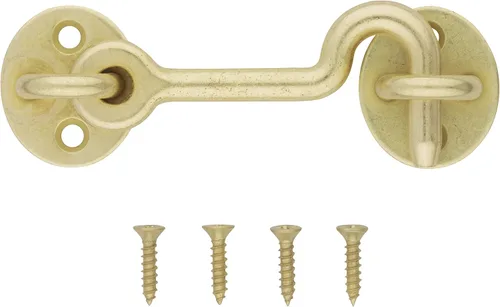 Vista 2 de National Hardware N700-154 Gancho de privacidad, oro cepillado, 4