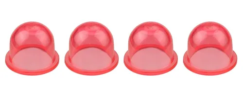 Vista 4 de Paquete de 4 bombillas de carburador de plástico rojo de repuesto para Walbro #188-16 Carb Poulan Craftsman 530-035497 505306701 Stihl Primer
