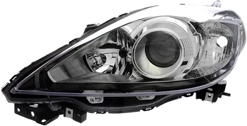 Vista 2 de Para Mazda 5 Faros Lámparas Set 2008 2009 Halógeno Negro Trim Conductor y Pasajero Lado
