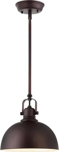 Vista 2 de CANARM ICH587A03BN17 Rue araña de techo con cadenas y 3 focos de níquel cepillado y vidrio plano de ópalo, IPL222B01ORB, 100.0watts, 110 volts