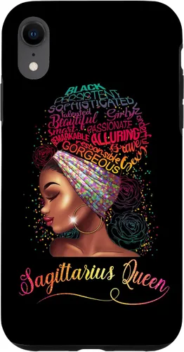 Vista 24 de iPhone 16 Sagittarius Queen Women November December Melanin Birthday Case