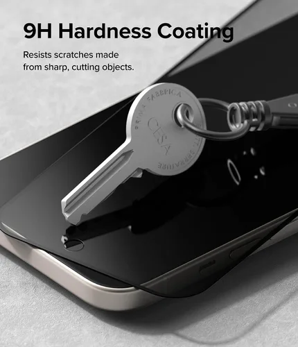 Vista 8 de Ringke Vidrio de privacidad [siéntete mejor en público] compatible con iPhone 15, fácil de instalar, compatible con fundas, protector de pantalla