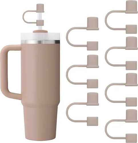 Vista 16 de 7 Piezas Tapas Protectoras de Pajilla para Copa Stanley, Simples de 10mm (0.4 pulgadas) Tapas de Pajilla de Silicona para Accesorios de Vaso Stanley