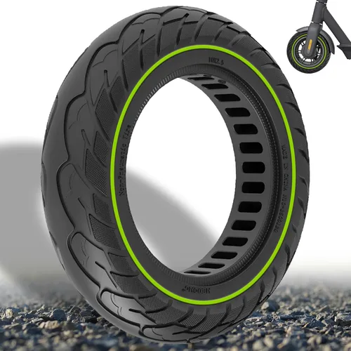Vista 14 de Neumático Sólido para Scooter Eléctrico de 10 x 2.5 Pulgadas 60/70-6.5 Compatible con Ninebot Max G30P G30LP~Gotrax G5 G6~Hiboy Max 3~Hover 1