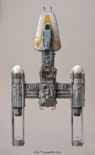 Vista 4 de Bandai Star Wars 1/72 Y-Wing Star Fighter