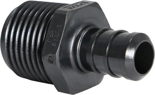 Vista 9 de 5 piezas XFITTING 1 en Pex B x 1 en adaptador NPT macho, aleación de polietileno