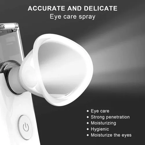 Vista 7 de Dioche Pulverizador de niebla humidificador de ojos secos, máquina hidratante portátil, vapor fresco, rociador de vapor rápido para el cuidado