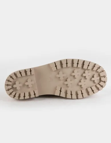 Vista 4 de Soda Zapatos para mujer con suela de lengüeta de tacón bajo con plataforma Penny Mocasines