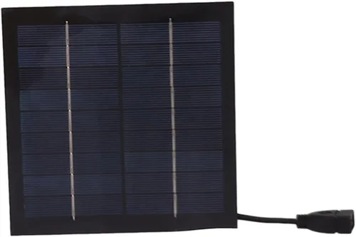 Vista 5 de Ventilador de panel solar portátil de 20 W, ventilador de piso alimentado por panel solar con soporte telescópico, kits de ventilador de panel solar