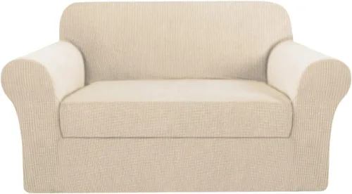 Vista 47 de H.VERSAILTEX - 2 fundas protectoras de licra suave Jacquard para respaldo de silla, lavable a máquina
