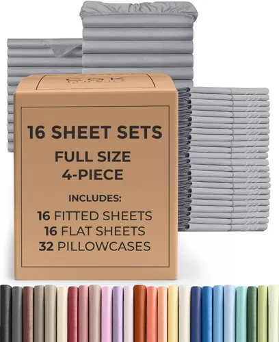 Vista 20 de Pack of 2, Twin Size 3 Piece Sheet Set - Breathable & Cooling - White