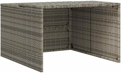 Vista 2 de vidaXL Robot cortacésped garaje gris 33.9"x35.4"x20.5"/22.4" Poly Rattan