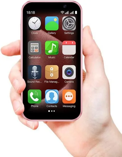Vista 10 de Mini teléfono inteligente 3G desbloqueado, 3.0 pulgadas HD Android Dual Sim Quad Core Face ID Mini Premium Niño Pequeño Teléfono celular de bolsillo