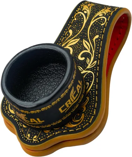 Vista 19 de CRICAL Magnetic Pool Chalk Holder, Leather Billiard Chalk Accessory Black Blue