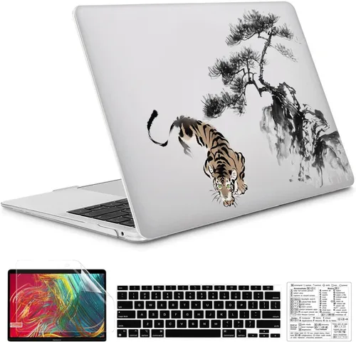 Vista 20 de Funda compatible con MacBook Air de 13 pulgadas 2022, 2021-2018 A2337 M1 A1932 A2179, carcasa de plástico duro duradero, cubierta de teclado