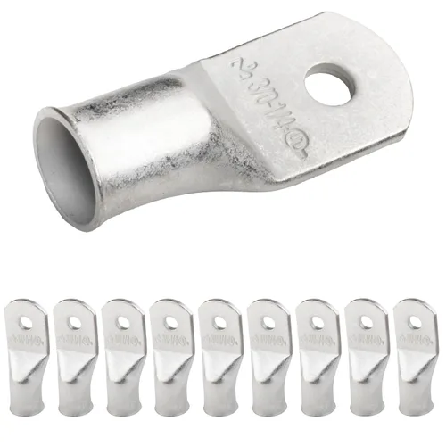 Vista 230 de SELTERM 5 piezas terminales de cable de cobre estañado 1/0 AWG perno de 1/2", extremos de cable de batería, terminales de anillo, conectores