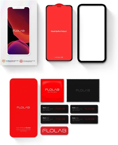 Vista 5 de FLOLAB NanoArmour - Protector de pantalla para iPhone 11 Pro Ultra Clear el mejor vidrio templado para iPhone, duradero, suave como mantequilla