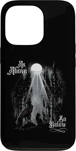Vista 10 de Funda para iPhone 16 para hombre como arriba tan abajo Wiccan Pagan Tree of Life Crow Cat Case