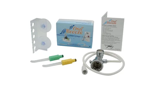 Vista 3 de Oral Breeze QuickBreeze - Irrigador oral Usa 15 segundos al día para el cuidado dental en dientes, encías, aparatos ortopédicos Puede prevenir