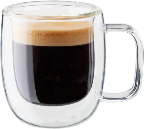 Vista 4 de ZWILLING Sorrento Plus - Juego de tazas de vidrio espresso de doble pared, 4.5 onzas, 4.5 fl oz Transparente