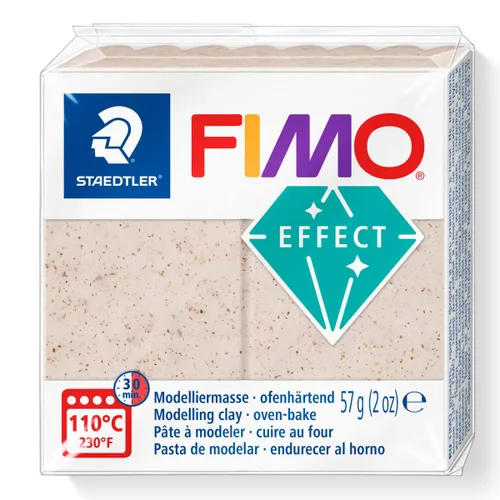 Vista 9 de STAEDTLER 8010-014 FIMO Effect - Arcilla de modelado polimérica endurecedora para horno, color blanco translúcido (1 bloque de 2.01 oz)