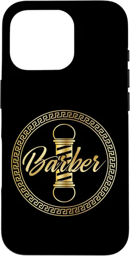 Vista 20 de Funda de regalo de graduación para iPhone 16 con logotipo de barbería barbería
