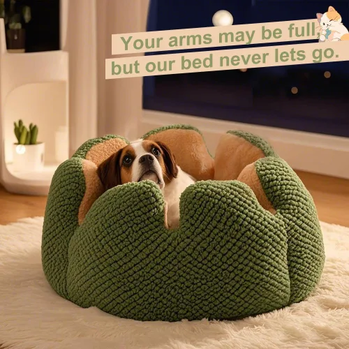 Vista 9 de CWV Lindas camas para gatos, camas para gatitos, camas suaves para perros pequeños, camas lavables para mascotas para cachorros y gatitos