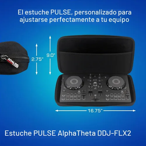 Vista 5 de ANALOG CASES Funda para AlphaTheta DDJ-FLX2 - Estuche rígido PULSE ajustado