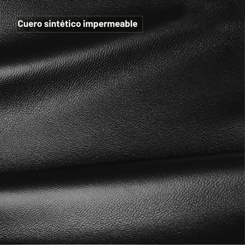 Vista 5 de Shinnwa Cojín redondo de espuma para taburete de bar, cojines de asiento acolchados de cuero impermeable con parte inferior elástica y Negro