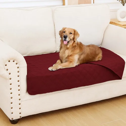 Vista 151 de Smiry Funda Impermeable para Cama de Perro Manta para Mascotas, Manta Suave y Lavable para Perros para Muebles Cama Sofá Sofá Reversible, a Cuadros