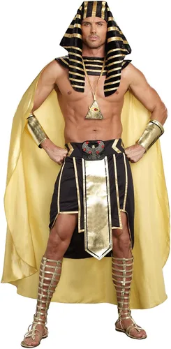 Vista 3 de Dreamgirl - Disfraz sexy de rey de Egipto para hombre