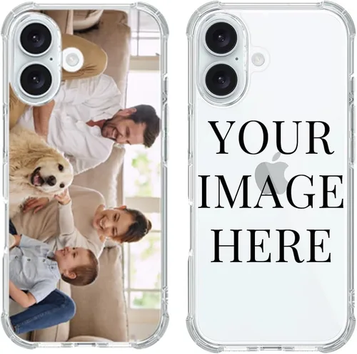 Vista 18 de Funda de teléfono con foto personalizada para iPhone 14 de 6.1 pulgadas, funda de TPU suave personalizada con absorción de golpes para iPhone 14
