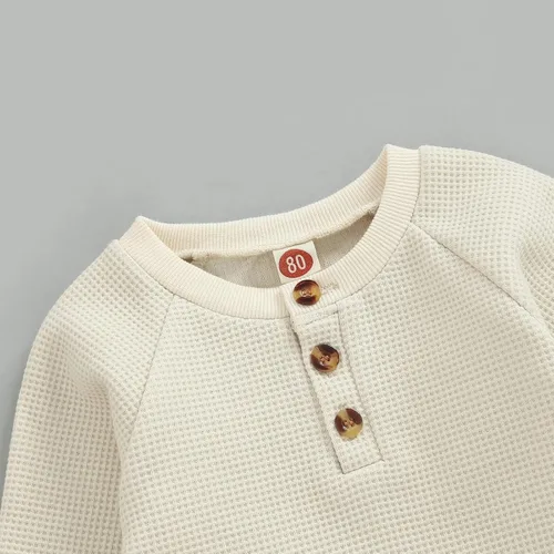 Vista 2 de CIYCUIT Conjunto de sudadera de manga larga y pantalones para bebé niño pequeño
